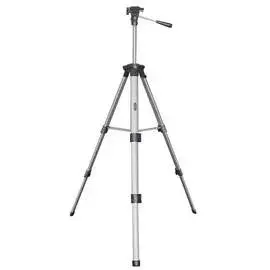Photo of STANLEY 1-77-201 photography tripod upright on white background, front angle.