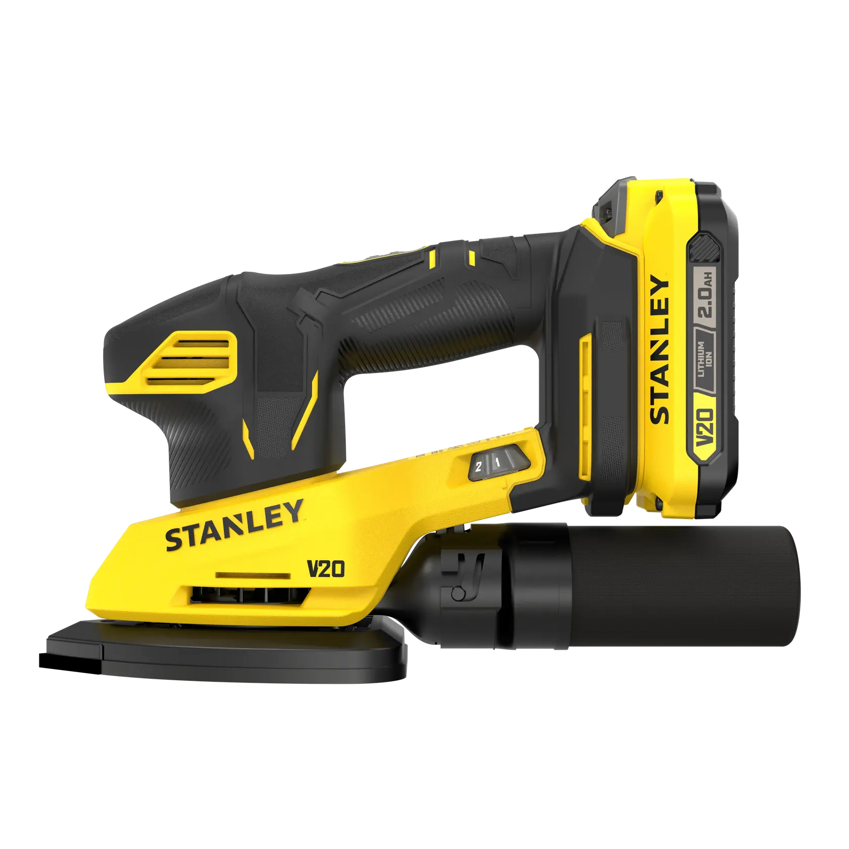 18V STANLEY® FATMAX® V20 Detail Sander with 1 x 2.0Ah Lithium-Ion Battery and Soft Bag